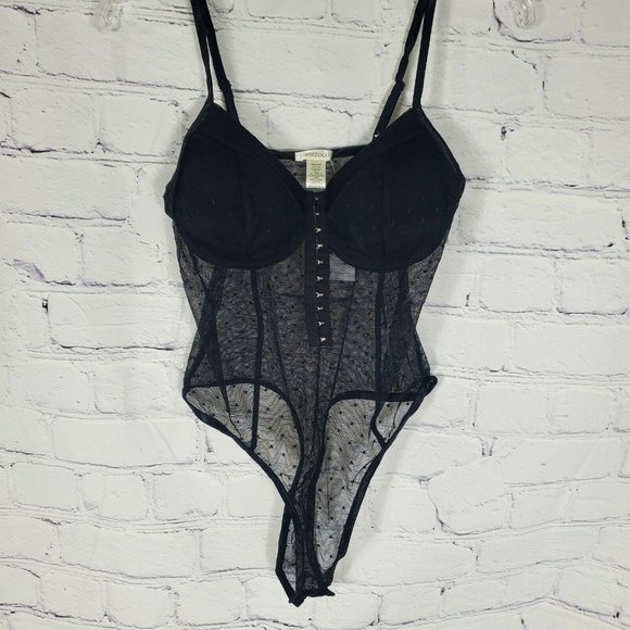 Bozzolo Women's Black Push Up Bra Bodysuit - Picture 1 of 6